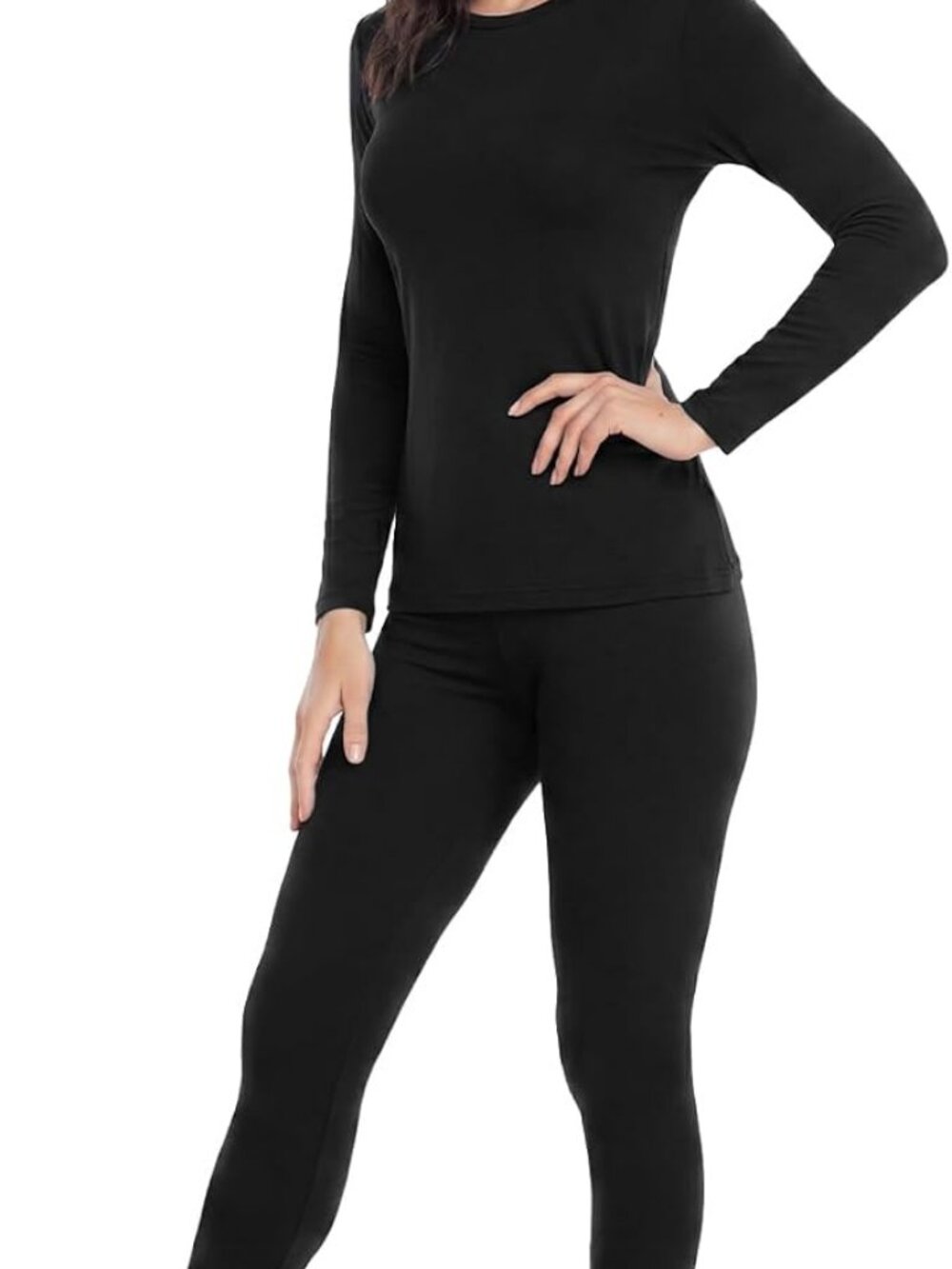 Thermal Underwear for Women Long Johns Set Fleece Lined Winter Cold Weather
